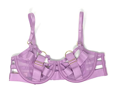 Victoria's Secret Sehr sexy Balconet-BH mit Trägern, ungefüttert, Lilafarbene Riemen, 75B im Sale